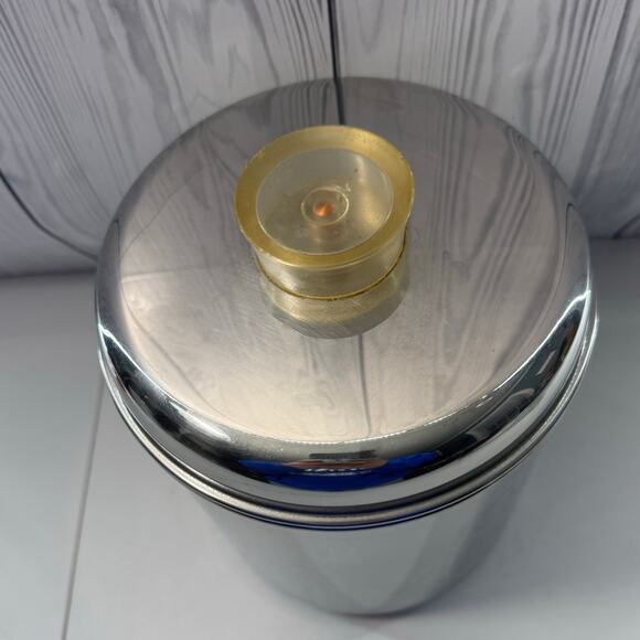 Revere Ware Set 3 Stainless Steel Canisters MCM Lucite Tops Storage Stackable - Picture 4 of 16